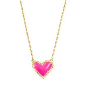 Kendra Scott Ari Heart Adjustable Length Pendant Necklace